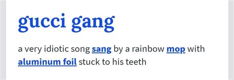 what is gucci gang mean